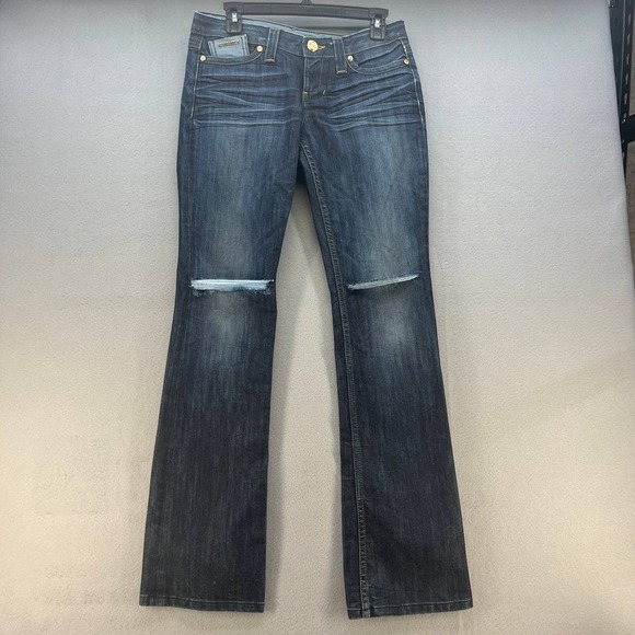 Guess Denim - Guess Premium Women's Bootcut Embellished Denim Jeans Size 27 Low Rise